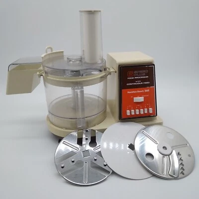 Hamilton Beach Scovill Food Processor 721-1 w/ 4 discs Tested Working - Image 1 of 4