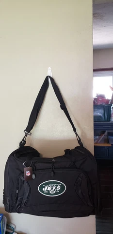 NEW YORK JETS NFL Roadblock Duffel Bag Gym Bag by Concept One Cover