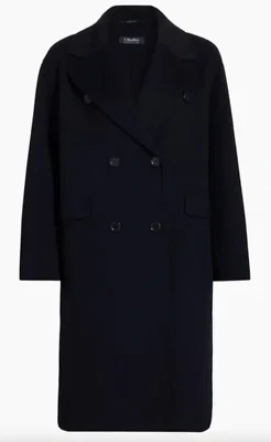 max mara navy wool maxi coat women 12 very good vintage condition - Image 1 of 4