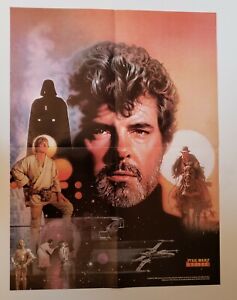 Star Wars Folded Poster George Lucas the Creative Impulse by Drew Struzan