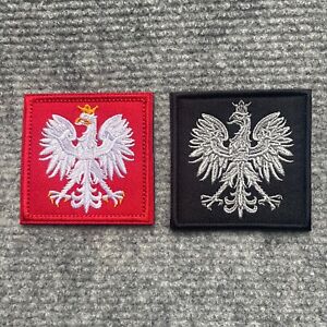 New Polish Army Coat of Arms Crest Embroidered Morale Patch for UBACS & Bergen