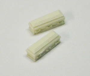 set of 2 1:87 HO scale funeral caskets cemetery - Picture 1 of 1