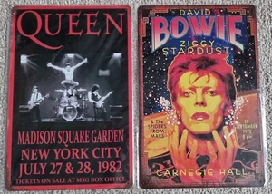David Bowie Ziggy Stardust Queen Metal Concert Poster Tin Signs - Picture 1 of 2
