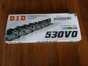 D.I.D M530VOX120ZB 530V0 Professional O-Ring V Chain - 120 Links (Natural) - Picture 1 of 6