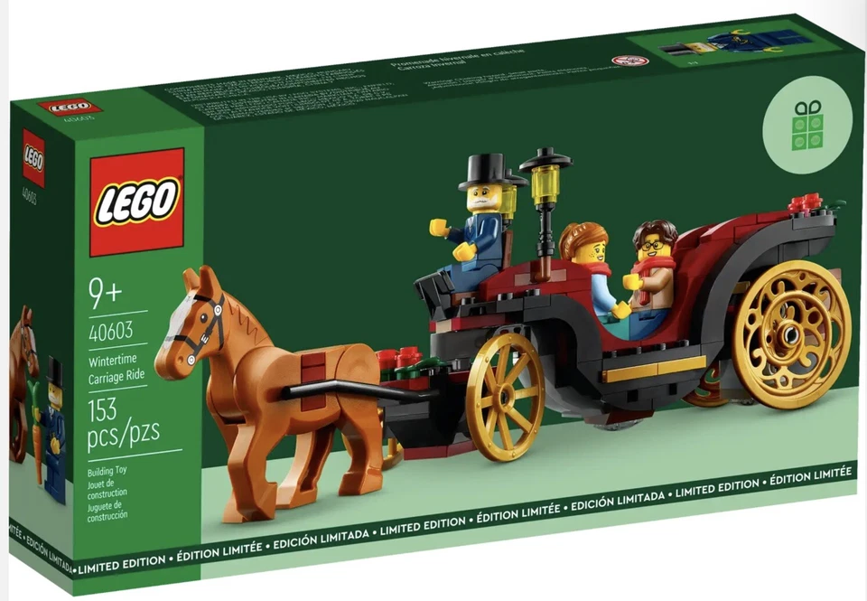 LEGO 40603 Wintertime Carriage Ride VIP 2023 GWP Retired Limited NISB
