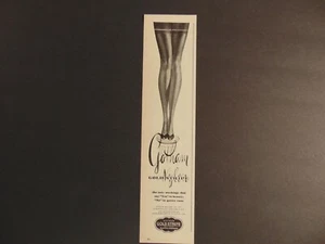 1946 GOTHAM GOLD STRIPE NYLON STOCKINGS vintage art print ad - Picture 1 of 1