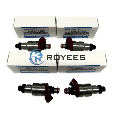 Set of 4 Fuel Injectors for 1990-1993 Mazda B2600 Le5 Extended Cab Pickup 2-Door Foto 1 de 4