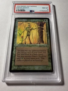 Gaea's Touch The Dark 1994 MTG PSA 8 NM-MT Near Mint to Mint Vintage - Bild 1 von 3