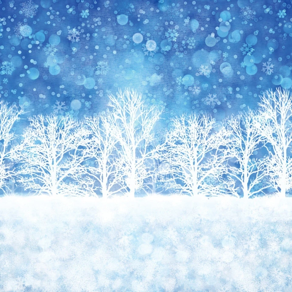 Christmas Fabric | Gradients Holiday Blue & White Tree Snowflake | Moda YARD - Image 1 of 1