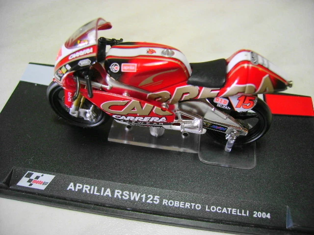 MODELLINO APRILIA RSW125 "ROBERTO LOCATELLI" 2004 SCALA 1/24 - Immagine 1 di 1