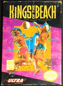 Kings of the Beach Ultra Authentic Nintendo NES EXMT+ condition COMPLETE n box!