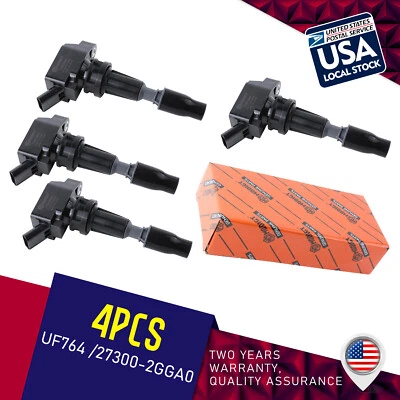 Juego de 4 bobinas de encendido 27300-2GGA0 para Hyundai Santa Fe Limited 2019-20 2,4 L Foto 1 de 4