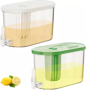 2PCS of Drink Dispensers for Fridge, 1.2 Gallon(4.5L) Beverage Dispenser with Sp - Picture 1 of 9