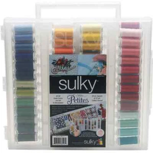 Sulky, Slimline Case with Cotton Petites Thread Dream Collection - 80 Spools - Picture 1 of 2