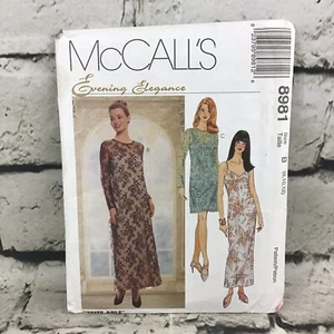 McCall’s Evening Elegance Sewing Pattern #8981 Sz B(8-12) Uncut  - Picture 1 of 2