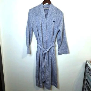L.L. Bean Blue Lightweight Sweater Fleece Wrap Robe Size Small - Picture 1 of 10