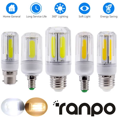 COB LED Corn Light Bulbs E26 E27 E12 B22 E14 12W 16W Ultra Bright For Home Decor - Image 1 of 4