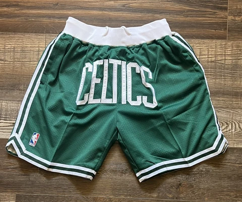 Boston Celtics New Summer City Edition Green Retro Basketball Team Shorts M-XL Cover