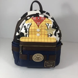 New Disney Loungefly Mini Backpack Woody Toy Story Sheriff - Picture 1 of 11