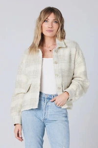 SALTWATER LUXE Andi Jacket, Beige, Size M 165.00 - Picture 1 of 4
