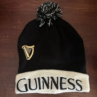 GUINNESS Stout Beer Invierno Tejido Sombrero Gorro OSFM Dublín Irlandés Foto 1 de 4