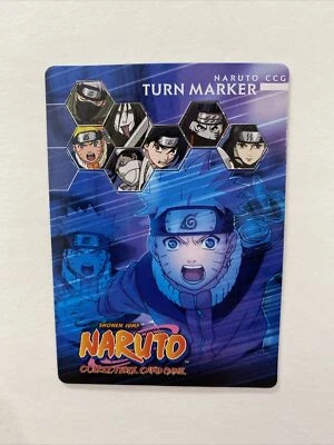 Naruto CCG Turn Marker Card TCG Bandai NM Unpunched - Image 1 of 2