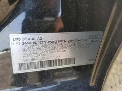 Used Speedometer Gauge fits: 2012 Audi A4 cluster Sdn MPH 180 MPH w/navigation o Foto 1 de 4