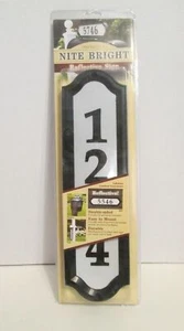 Notfall Nite helle Nacht reflektierendes Schild Adresse Zahlen Haus Wandtafel - Bild 1 von 4