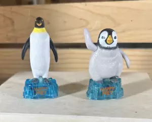 2 Stück Happy Feet Rolling Rocking McDonalds Pinguine Spielzeug Hartplastik - Bild 1 von 6