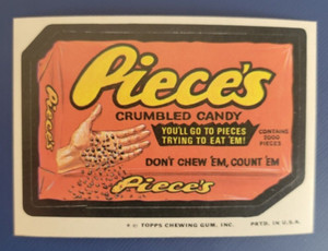 73 WACKY PACKAGES SERIES 12 TAN BACK   PIECE'S      NM/MT