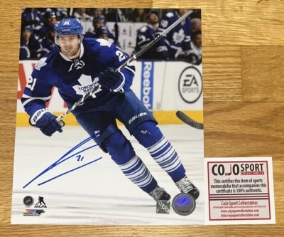 Foto autografada 8x10 de James Van Riemsdyk COJO CERTIFICADO DE AUTENTICIDADE rara - Imagem 1 de 2