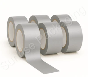 Cinta Gaffer de Conductos PLATEADA 50mm x 50m Cinta de Reparación de Paño Impermeable de Alta Resistencia - Imagen 1 de 4