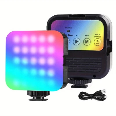 RGB Video Lights LED Camera Light 360° Full Color Portable Photography Lighting - Image 1 of 4