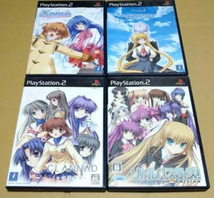 Lot 4 Little Busters Kanon CLANNAD AIR Set PS2 Playstation 2 Key Japanese Ver. - Picture 1 of 4