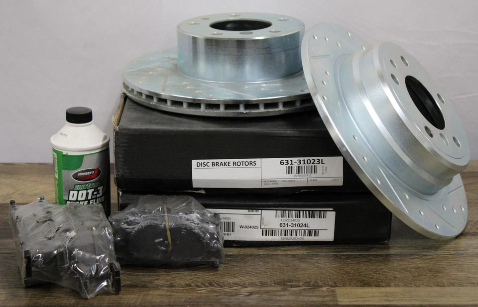 Hart Brakes Front and Rear Brakes and Rotors Kit + Pads Ceramic for BMW 5-Series - Image 1 of 4
