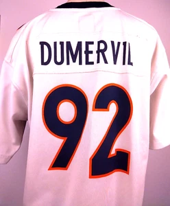 Nike NFL Denver Broncos #92 Elvis Dumervil White Jersey Size XL (18-20)    (B12) - Picture 1 of 18