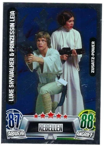 Force Attax STAR WARS Movie Serie 2 - Poder adicional - Luke Skywalker & Princess - Imagen 1 de 2