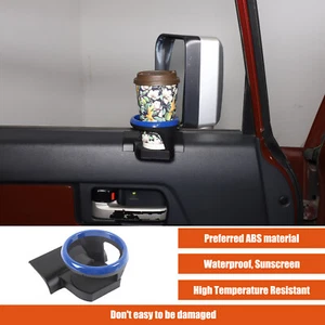 Inner Door Panel Cup Holder ABS (Left) Blue Ring For Toyota FJ Cruiser 2007-2021 - Picture 1 of 24