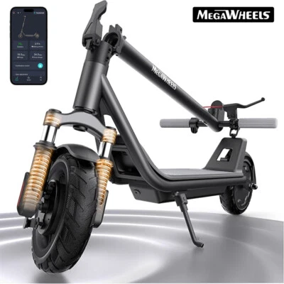 MEGAWHEELS ELECTRIC SCOOTER DUAL FRONT SUSPENSION ESCOOTER FOR TEENS&ADULTS URBAN COMMUTER