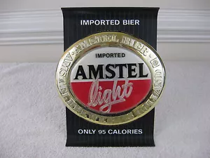 Vintage Amstel Light beer Imported Beer Sign - Foto 1 di 9