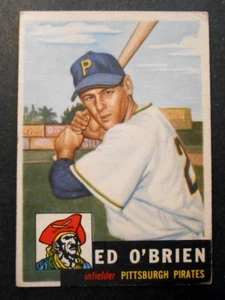 1953 Topps #249 ED O'BRIEN Pittsburgh Pirates SP HIGH VG - Picture 1 of 2