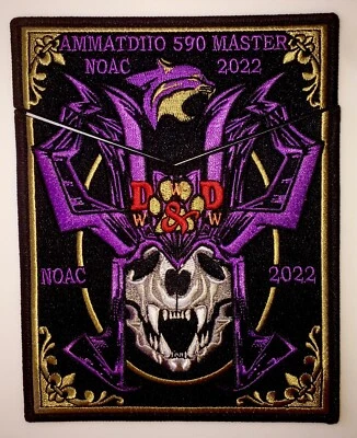 NEW OA LODGE! DUNGEONS & DRAGONS 2024 AMMATDIIO 590 BSA UT 2022 NOAC 2-PATCH SET - Image 1 of 2