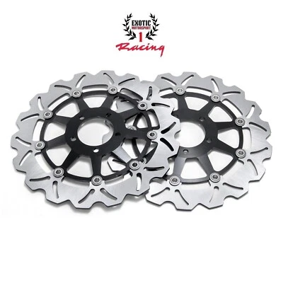 2 Front Brake Rotors Disc Set  for Kawasaki Ninja  ZX10R 2016-2024  ABS - Image 1 of 4