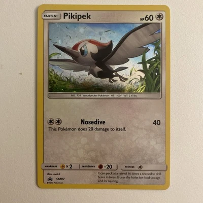 Pikipek SM07 English Holo LP Black Star Promo With Galaxy Swirl And Holo Bleed - Image 1 of 4