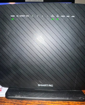 Smart/RG SR555ac 802.11ac VDSL2 Bonding Gateway Router with Power Supply Tested - Image 1 of 4