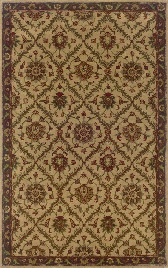 Tapete de área 8 esfinge redonda feito à mão lã Persien 23111 - aprox 7' 6" - Imagem 1 de 1