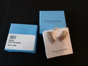 Touchstone Crystal by Swarovski Exotic Fan Earring 2571E - Picture 1 of 1