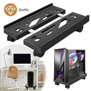 Computer PC Ständer CPU Halterung Computer Tower Rollwagen mit 4 Rollen für Büro - Bild 1 von 12