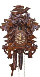 Cuckoo Clock 8 Leaves, 3 Birds, Nest SC 872/9 NEW - Picture 1 of 1