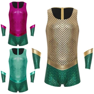 Mens Lingerie Triton Prince Jumpsuit Carnival Outfits Sea King Bodysuit Sports - Picture 1 of 49